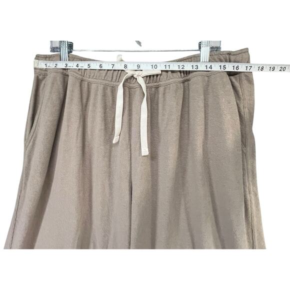 Aerie Soft Life Pants Womens L Beige Wide Leg High Rise Weekend Casual Lounge - Picture 7 of 16